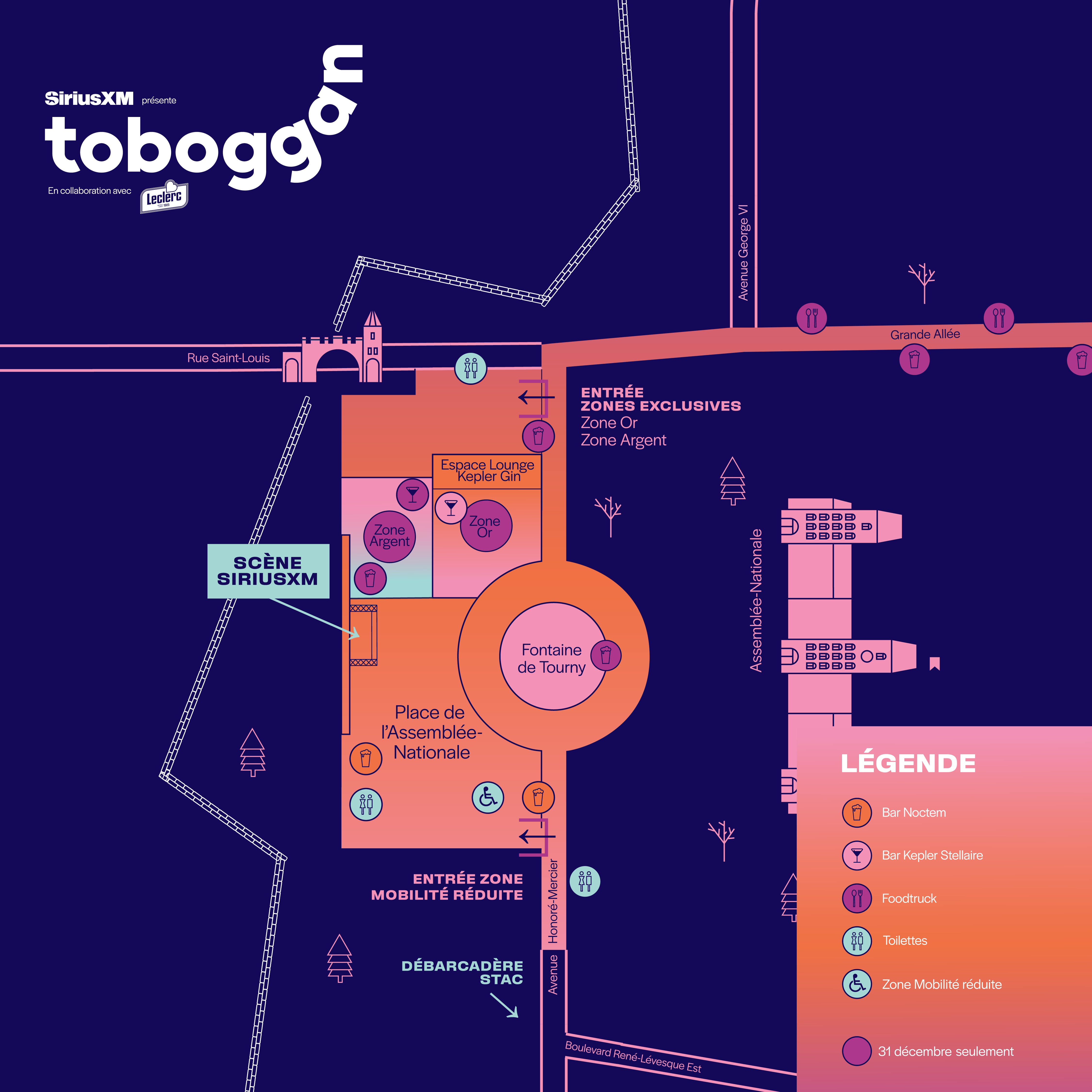 Plan du site - Toboggan 2025